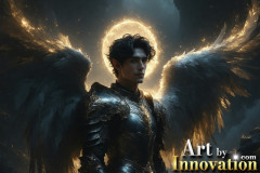 Male Angels from Above,handsome & sexy men,fantasy wings,brought to life through the magic of AI