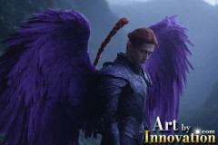Male Angels from Above,handsome & sexy men,fantasy wings,brought to life through the magic of AI