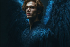 Male Angels from Above,handsome & sexy men,fantasy wings,brought to life through the magic of AI
