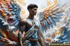 Beautiful Male Angles,Painted in full Color and Glory