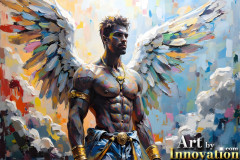 Beautiful Male Angles,Painted in full Color and Glory