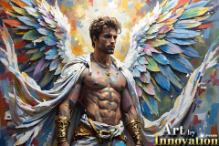 Beautiful Male Angles,Painted in full Color and Glory