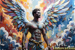 Beautiful Male Angles,Painted in full Color and Glory