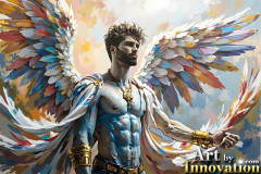 Beautiful Male Angles,Painted in full Color and Glory