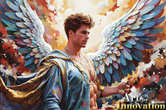 Beautiful Male Angles,Painted in full Color and Glory