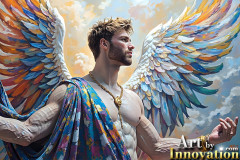 Beautiful Male Angles,Painted in full Color and Glory
