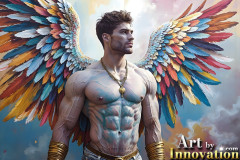 Beautiful Male Angles,Painted in full Color and Glory