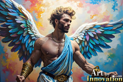 Beautiful Male Angles,Painted in full Color and Glory