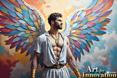 Beautiful Male Angles,Painted in full Color and Glory