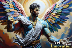 Beautiful Male Angles,Painted in full Color and Glory
