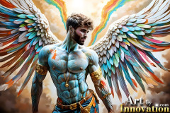 Beautiful Male Angles,Painted in full Color and Glory