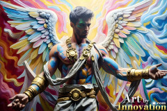 Beautiful Male Angles,Painted in full Color and Glory