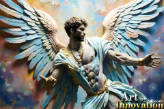 Beautiful Male Angles,Painted in full Color and Glory