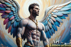 Beautiful Male Angles,Painted in full Color and Glory