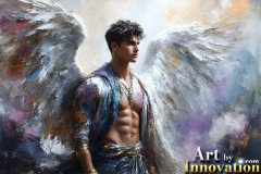 Beautiful Male Angles,Painted in full Color and Glory