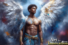 Beautiful Male Angles,Painted in full Color and Glory