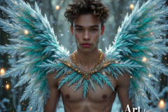 Holy Male Angels of the Elements,with Vibrant Wings