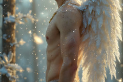 Holy Male Angels of the Elements,with Vibrant Wings