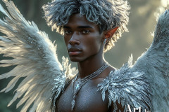 Holy Male Angels of the Elements,with Vibrant Wings