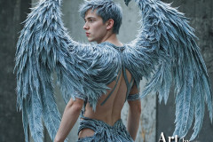 Holy Male Angels of the Elements,with Vibrant Wings