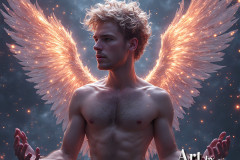 Holy Male Angels of the Elements,with Vibrant Wings