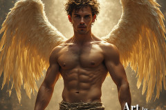 Holy Male Angels of the Elements,with Vibrant Wings