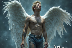 Holy Male Angels of the Elements,with Vibrant Wings