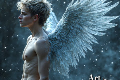 Holy Male Angels of the Elements,with Vibrant Wings