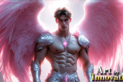 Male Angels of the Holy Divine - The Mighty & The Powerful: AI Fantasy Photos of Handsome Male Angels in Elegant Divine Armor,living in the golden city,with Vibrant Holy Wings.