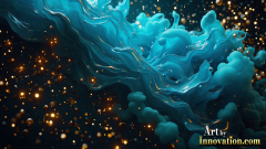 Metallic Fluids in Motion Wallpaper Backgrounds - HD Desktop Wallpaper Background 4k.