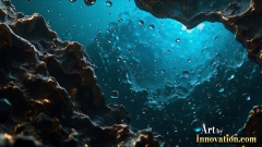 Metallic Fluids in Motion Wallpaper Backgrounds - HD Desktop Wallpaper Background 4k.