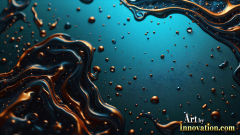 Metallic Fluids in Motion Wallpaper Backgrounds - HD Desktop Wallpaper Background 4k.
