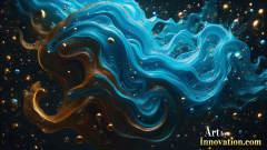 Metallic Fluids in Motion Wallpaper Backgrounds - HD Desktop Wallpaper Background 4k.