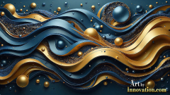 Metallic Fluids in Motion Wallpaper Backgrounds - HD Desktop Wallpaper Background 4k.