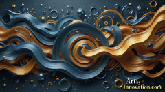 Metallic Fluids in Motion Wallpaper Backgrounds - HD Desktop Wallpaper Background 4k.