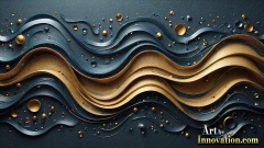 Metallic Fluids in Motion Wallpaper Backgrounds - HD Desktop Wallpaper Background 4k.