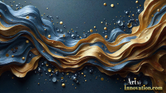 Metallic Fluids in Motion Wallpaper Backgrounds - HD Desktop Wallpaper Background 4k.