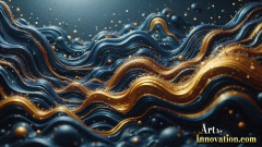 Metallic Fluids in Motion Wallpaper Backgrounds - HD Desktop Wallpaper Background 4k.