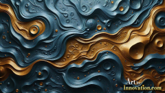 Metallic Fluids in Motion Wallpaper Backgrounds - HD Desktop Wallpaper Background 4k.