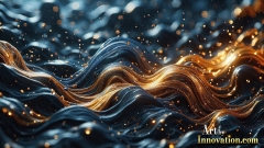 Metallic Fluids in Motion Wallpaper Backgrounds - HD Desktop Wallpaper Background 4k.