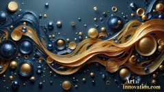 Metallic Fluids in Motion Wallpaper Backgrounds - HD Desktop Wallpaper Background 4k.