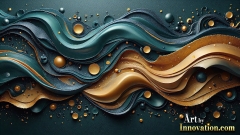 Metallic Fluids in Motion Wallpaper Backgrounds - HD Desktop Wallpaper Background 4k.