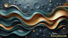 Metallic Fluids in Motion Wallpaper Backgrounds - HD Desktop Wallpaper Background 4k.