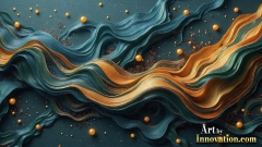 Metallic Fluids in Motion Wallpaper Backgrounds - HD Desktop Wallpaper Background 4k.