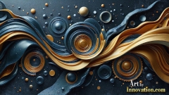 Metallic Fluids in Motion Wallpaper Backgrounds - HD Desktop Wallpaper Background 4k.