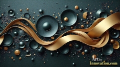 Metallic Fluids in Motion Wallpaper Backgrounds - HD Desktop Wallpaper Background 4k.