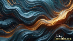 Metallic Fluids in Motion Wallpaper Backgrounds - HD Desktop Wallpaper Background 4k.