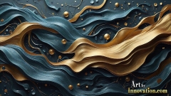 Metallic Fluids in Motion Wallpaper Backgrounds - HD Desktop Wallpaper Background 4k.