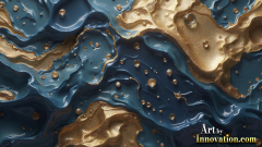 Metallic Fluids in Motion Wallpaper Backgrounds - HD Desktop Wallpaper Background 4k.