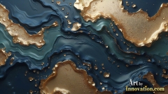 Metallic Fluids in Motion Wallpaper Backgrounds - HD Desktop Wallpaper Background 4k.